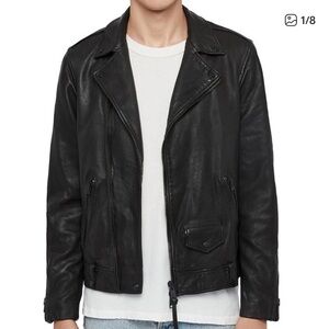 All Saints Black Leather Jacket